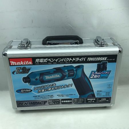  MAKITA マキタ 締め付け工具 インパクトドライバ 充電器・充電池1個・ケース付 TD022D ブルー