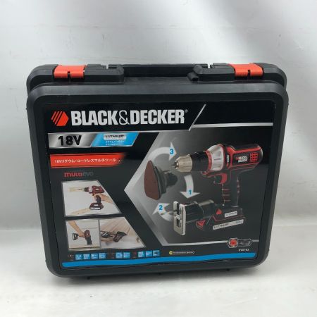  BLACK+DECKER ブラックアンドデッカー 切断工具 マルチツール 充電器・充電池2個・ケース付 EV0183 オレンジ