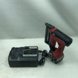 ◇◇ MAX マックス 工具関連用品 バッテリー式ピンネイラ 充電器・充電池1個付 TJ-35P レッド Cランク