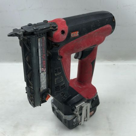  MAX マックス 工具関連用品 バッテリー式ピンネイラ 充電器・充電池1個付 TJ-35P レッド