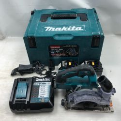 ◇◇ MAKITA マキタ 切断工具 充電式集塵丸ノコ 充電器・充電池2個・ケース付 KS514D ブルー Cランク