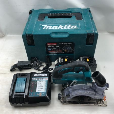  MAKITA マキタ 切断工具 充電式集塵丸ノコ 充電器・充電池2個・ケース付 KS514D ブルー