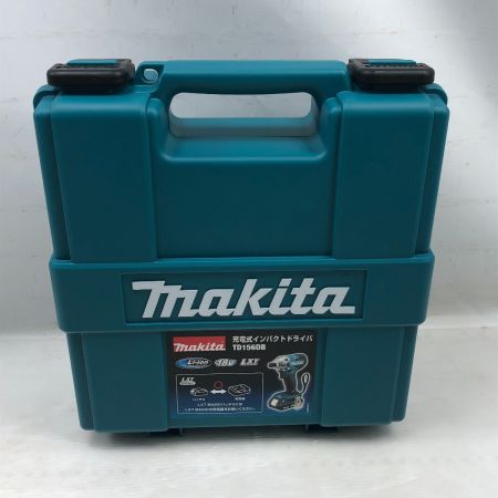  MAKITA マキタ 締め付け工具 インパクトドライバ  未使用品(S) 充電器・充電池1個・ケース付 TD156DB ブルー