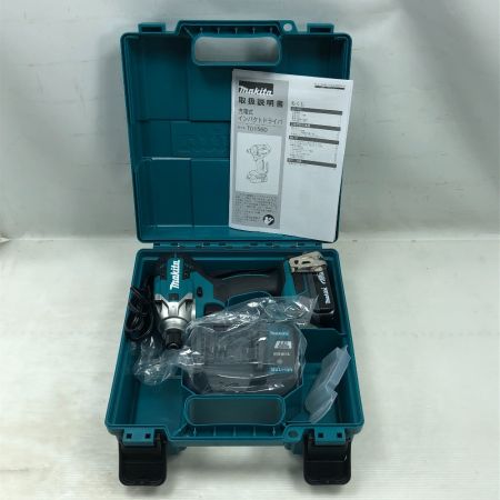  MAKITA マキタ 締め付け工具 インパクトドライバ  未使用品(S) 充電器・充電池1個・ケース付 TD156DB ブルー