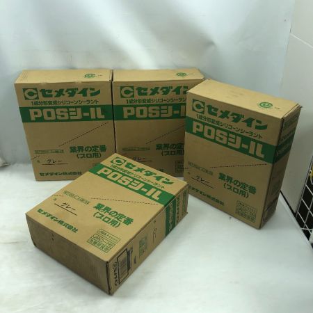  セメダイン 工具消耗品 変成シリコーン系シーリング材 未使用品(S) 10本入り４箱セット グレー