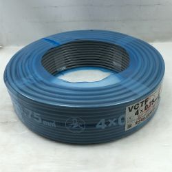 ◇◇ 富士電線工業 工具 電材 VCTF 未使用品(S) 4x0.75 2025年6月(令和7年) グレー Sランク