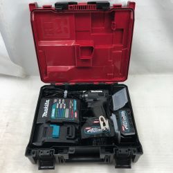 ◇◇ MAKITA マキタ 締め付け工具 インパクトドライバ 程度A 充電器・充電池2個・ケース付 TD002GRDXB ブラック Aランク