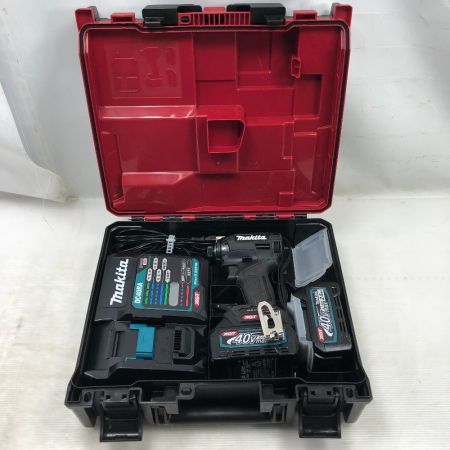  MAKITA マキタ 締め付け工具 インパクトドライバ 程度A 充電器・充電池2個・ケース付 TD002GRDXB ブラック