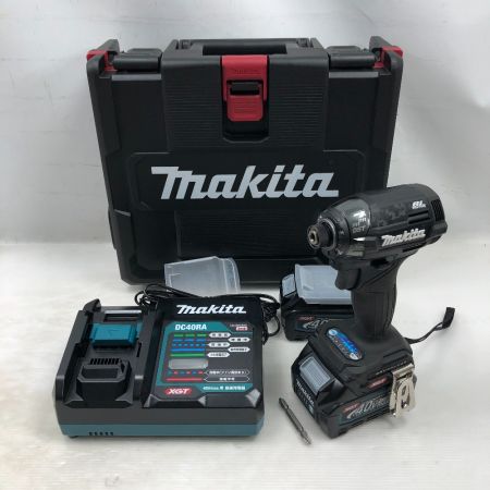  MAKITA マキタ 締め付け工具 インパクトドライバ 程度A 充電器・充電池2個・ケース付 TD002GRDXB ブラック