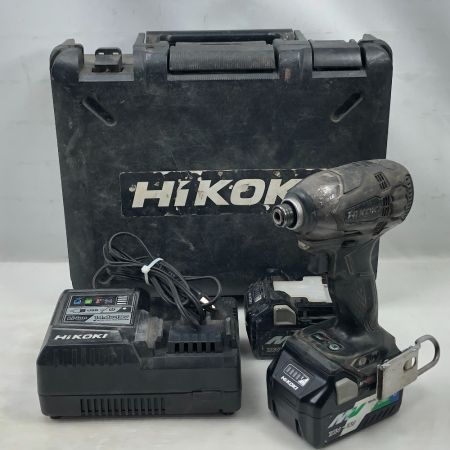  HiKOKI ハイコーキ 締め付け工具 インパクトドライバ 充電器・充電池2個・ケース付 WH36DA ブラック