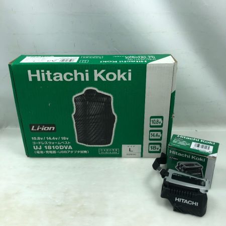  HITACHI 日立 工具関連用品 コードレスウォームベスト USBアダプタ付 Lサイズ 未使用品(S) UJ1810DVA ブラック