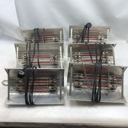 ◇◇ Panasonic パナソニック 工具関連用品 家畜用コルツヒーター 本体のみ 200v ６個セット NK-RH22CE シルバー Cランク