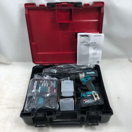  MAKITA マキタ 締め付け工具 ドライバドリル 未使用品(S) 付属品完備 コードレス式 40v HP001GRDX ブルー