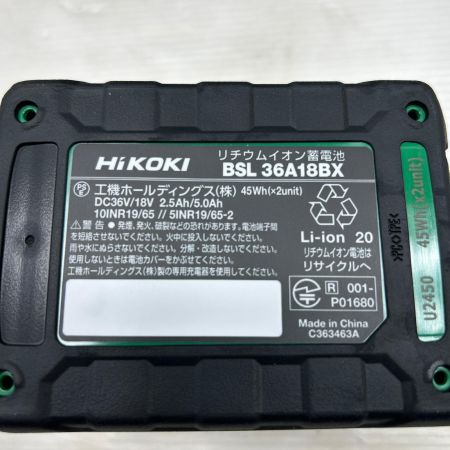  HiKOKI ハイコーキ インパクトドライバ 未使用品(S) 付属品完備 WH36DC グリーン