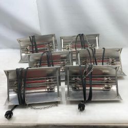 ◇◇ Panasonic パナソニック 工具関連用品 家畜用コルツヒーター 本体のみ 200v ６個セット NK-RH22CE シルバー Cランク