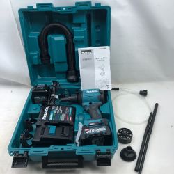 ◇◇ MAKITA マキタ 工具関連用品 充電式エアダスター 充電器・充電池2個・ケース付 AS001G ブルー Bランク