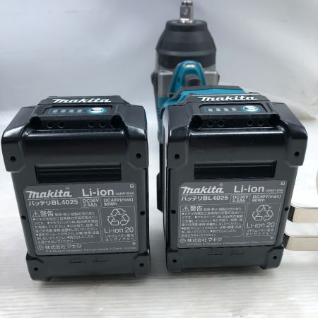  MAKITA マキタ 締め付け工具 インパクトレンチ 未使用品(S) 充電器・充電池2個・ケース付 TW007GRDX ブルー