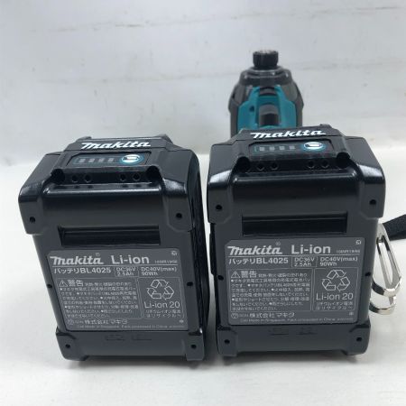  MAKITA マキタ 締め付け工具 インパクトドライバ 未使用品(S) 付属品完備 コードレス式 40v TD002GRDX ブルー