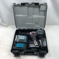 ◇◇ MAKITA マキタ 締め付け工具 インパクトドライバ 充電器・充電池2個・ケース付 TD173D パープル Cランク
