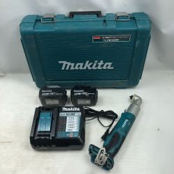 ◇◇ MAKITA マキタ 締め付け工具 アングルインパクトドライバ 充電器・充電池2個・ケース付 TL061D ブルー Cランク