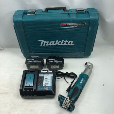  MAKITA マキタ 締め付け工具 アングルインパクトドライバ 充電器・充電池2個・ケース付 TL061D ブルー