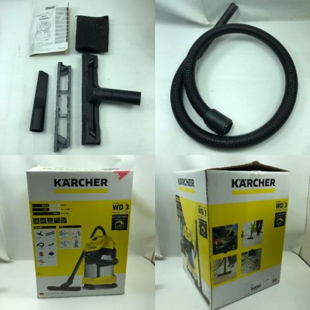  KARCHER ケルヒャー 工具関連用品 バキュームクリーナー ホース・ノズル付 コード式 WD3 イエロー