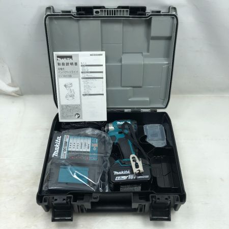  MAKITA マキタ 工具 インパクトドライバ 未使用品(S) 充電器・充電池1個・ケース付 TD173DRGX ブルー