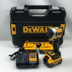 ◇◇ DEWALT 締め付け工具 インパクトドライバ 充電器・充電池3個・ケース付 DCF850 イエロー Cランク