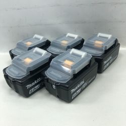 ◇◇ MAKITA マキタ 工具関連用品 バッテリー 未使用品(S) ５個セット BL1860B ブラック Sランク