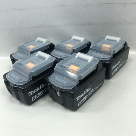  MAKITA マキタ 工具関連用品 バッテリー 未使用品(S) ５個セット BL1860B ブラック
