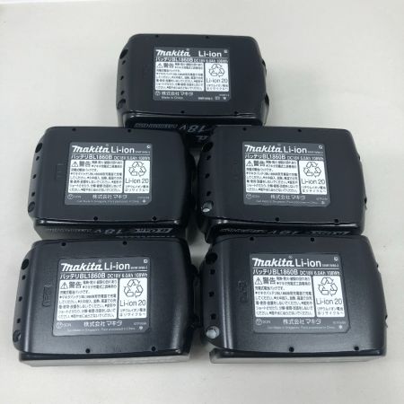  MAKITA マキタ 工具関連用品 バッテリー 未使用品(S) ５個セット BL1860B ブラック