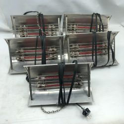 ◇◇ Panasonic パナソニック 工具関連用品 コルツヒーター 本体のみ 200v ５個セット NK-RH22CE シルバー Cランク