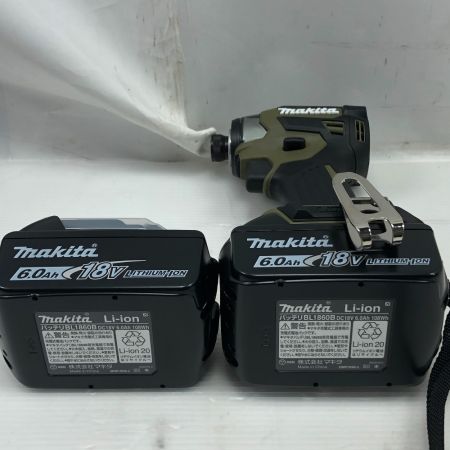  MAKITA マキタ 締め付け工具 インパクトドライバ 未使用品(S) 充電池2個・ケース付 TD173DXO オリーブ