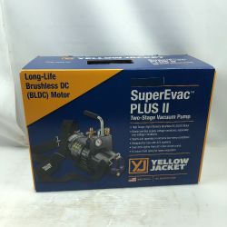 ◇◇ YELLOW JACKET 工具関連用品 真空ポンプ SUPEREVACPLUS2 シルバー Cランク