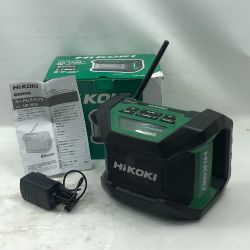 ◇◇ HiKOKI ハイコーキ 工具関連用品 バッテリー式ラジオ コードレス式 UR18DA グリーン Cランク