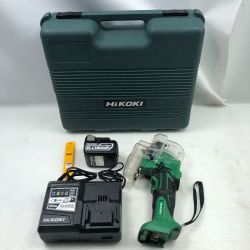 ◇◇ HiKOKI ハイコーキ 工具関連用品 コードレスナイフカッタ 充電器・充電池1個・ケース付 コードレス式 CK14DSAL グリーン Cランク