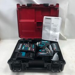 ◇◇ MAKITA マキタ 締め付け工具 インパクトレンチ 未使用品(S) 充電器・充電池2個・ケース付 コードレス式 40v TW004GRDX ブルー Sランク