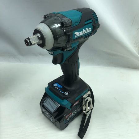  MAKITA マキタ 締め付け工具 インパクトレンチ 未使用品(S) 充電器・充電池2個・ケース付 コードレス式 40v TW004GRDX ブルー