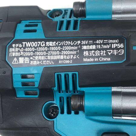  MAKITA マキタ 締め付け工具 インパクトレンチ TW007G ブルー