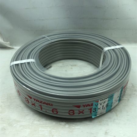  YAZAKI 工具 電材 VVFケーブル 未使用品(S) 3芯 1.6mm×100m