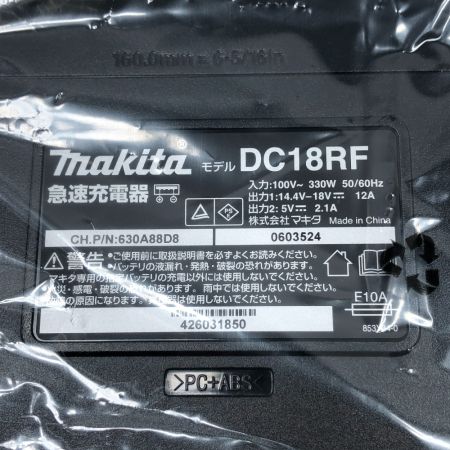  MAKITA マキタ 工具関連用品 充電器 未使用品(S) 本体のみ DC18RF ブラック