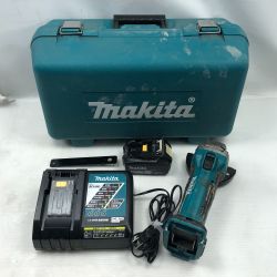 ◇◇ MAKITA マキタ 工具 ディスクグラインダー 充電器・充電池1個・ケース付 GA402D ブルー Cランク