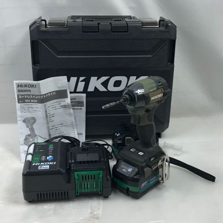  HiKOKI ハイコーキ 締め付け工具 インパクトドライバ 付属品完備 コードレス式 WH36DD イエロー