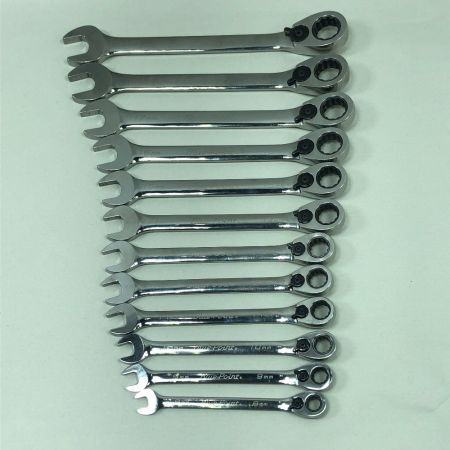  Blue Point 工具 ハンドツール ラチェットレンチ 12個セット BOERM シルバー