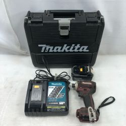 ◇◇ MAKITA マキタ 締め付け工具 インパクトドライバ 充電器・充電池1個・ケース付 コードレス式 TD172D レッド Cランク