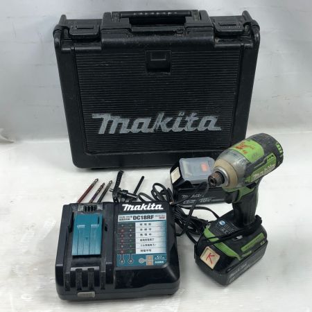  MAKITA マキタ 締め付け工具 インパクトドライバ 充電器・充電池2個・ケース付 TD170DRGXL グリーン