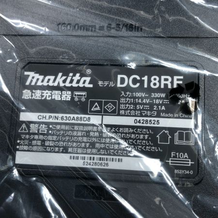  MAKITA マキタ 工具関連用品 充電器 未使用品(S) 本体のみ コード式 100v DC18RF ブラック