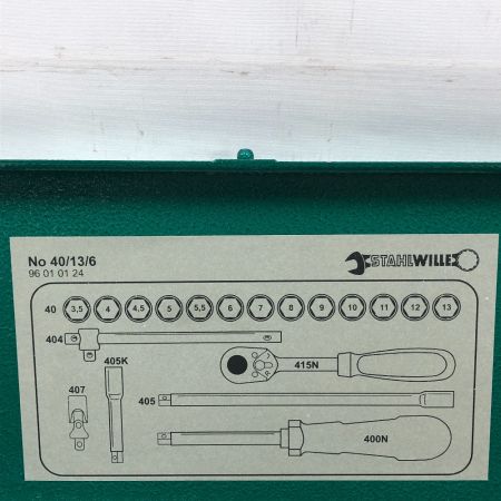  STAHLWILLE スタビレー 工具 ハンドツール ソケットレンチセット グリーン