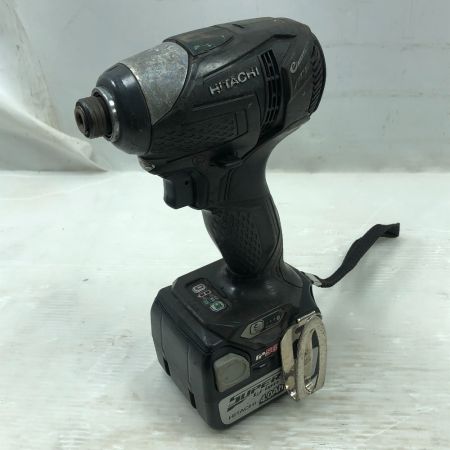  HITACHI 日立 締め付け工具 インパクトドライバ 充電器・充電池2個・ケース付 WH14DDL ブラック