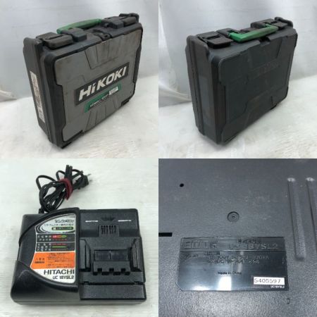  HITACHI 日立 締め付け工具 インパクトドライバ 充電器・充電池2個・ケース付 WH14DDL ブラック